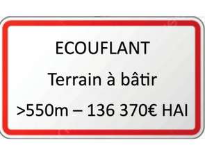 Vente Terrain 559 m&sup2;Écouflant