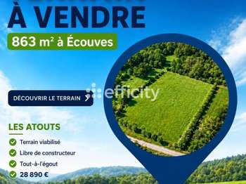 Vente Terrain 863 m&sup2;Ecouves