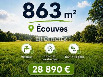 Vente Terrain 863 m&sup2;Ecouves