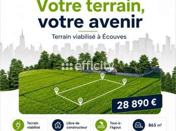 Vente Terrain 863 m&sup2;Ecouves