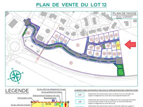 Vente de terrain