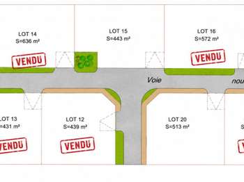 Vente Terrain 559 m&sup2;Fleuré