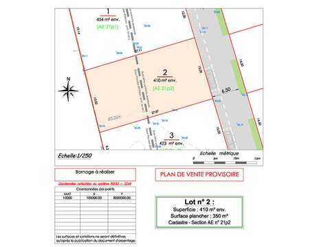 Vente de terrain