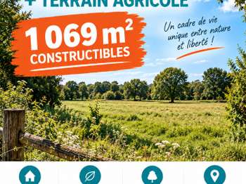 Vente Terrain 1068 m&sup2;Geneston