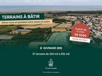 Vente Terrain 219 m&sup2;Givrand