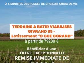 Vente Terrain 277 m&sup2;Givrand