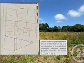 Vente Terrain 386 m&sup2;Gouville-sur-Mer