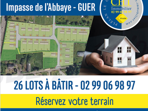 Vente Terrain 253 m&sup2;Guer