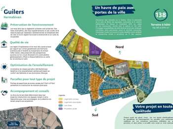 Vente Terrain 379 m&sup2;Guilers