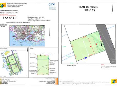 Vente de terrain Guilvinec 29
