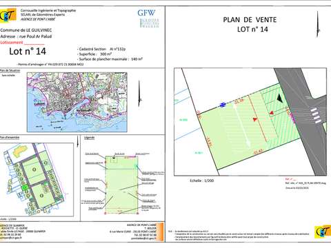 Vente de terrain Guilvinec 29