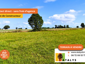 Vente Terrain 561 m&sup2;Guipry-Messac