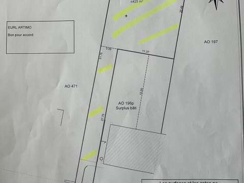 Vente de terrain