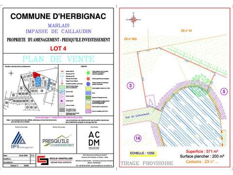 Vente de terrain Herbignac 44