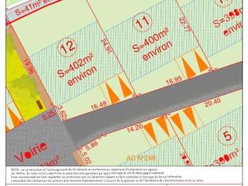 Vente de terrain