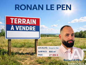 Vente Terrain 800 m&sup2;Kergrist