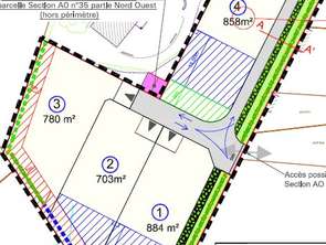 Vente Terrain 703 m&sup2;L'Huisserie