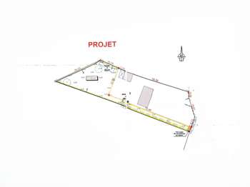 Vente Terrain 1110 m&sup2;La Chapelle-des-Marais