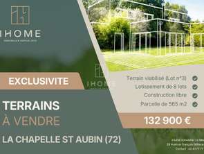 Vente Terrain 565 m&sup2;La Chapelle-Saint-Aubin