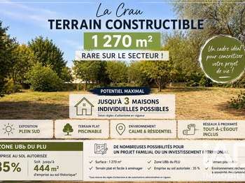 Vente Terrain 1270 m&sup2;La Crau