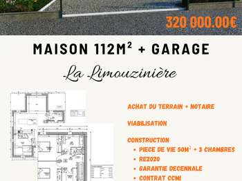 Vente Terrain 563 m&sup2;La Limouzinière
