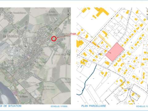 Vente de terrain 4 pièces La Ménitré 49