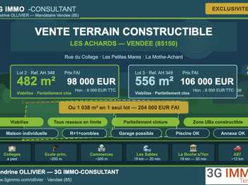 Vente de terrain Vente de terrain