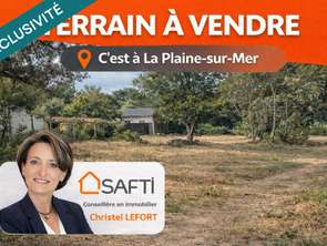 Vente Terrain 704 m&sup2;La Plaine-sur-Mer