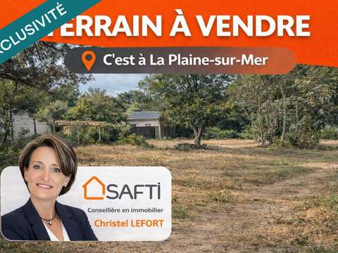 Vente de terrain La Plaine-sur-Mer 44