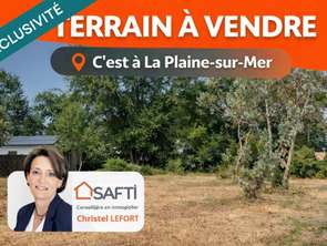 Vente Terrain 1400 m&sup2;La Plaine-sur-Mer