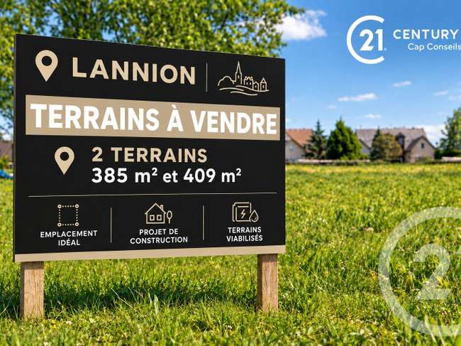 Terrain 409 m² · à Lannion · 409 m² · 55 726 €