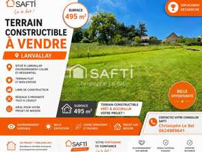 Vente Terrain 495 m&sup2;Lanvallay