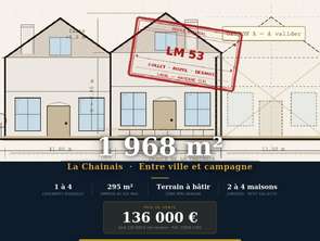 Vente Terrain 1968 m&sup2;Laval