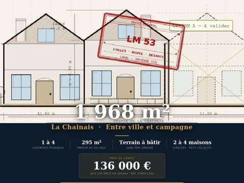 Vente de terrain Laval 53