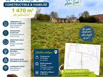 Vente Terrain 1470 m&sup2;Le Plessis-Sainte-Opportune