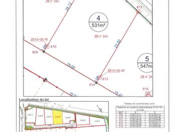 Vente de terrain