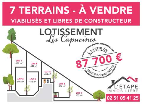 Vente de terrain Les Achards 85