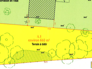 Vente Terrain 668 m&sup2;Les couets