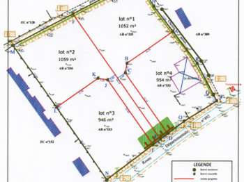 Vente Terrain 1052 m&sup2;Les Loges-Marchis