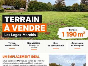 Vente Terrain 1190 m&sup2;Les Loges-Marchis