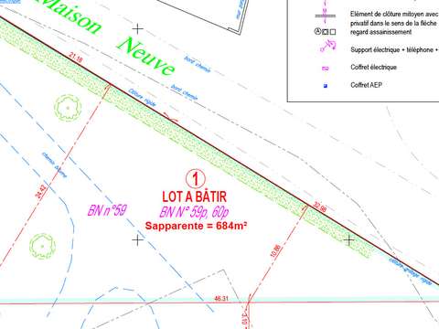 Vente de terrain