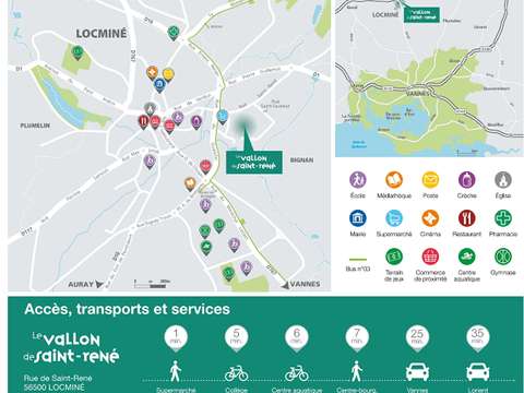 Vente de terrain Locminé 56