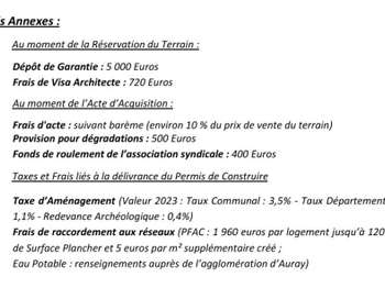Vente de terrain