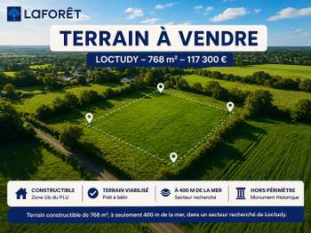Vente Terrain 768 m&sup2;Loctudy
