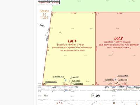 Vente de terrain Lohéac 35