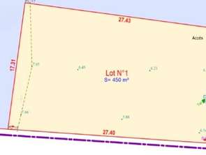 Vente Terrain 450 m&sup2;Longeville-sur-Mer