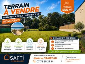Vente Terrain 555 m&sup2;Longeville-sur-Mer