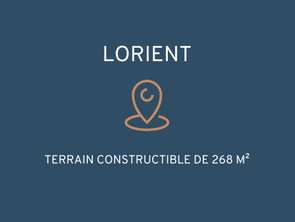 Vente Terrain 268 m&sup2;Lorient Universite - Blum