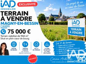Vente Terrain 942 m&sup2;Magny-en-Bessin