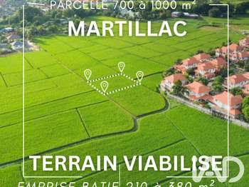 Vente Terrain 1037 m&sup2;Martillac